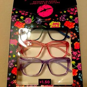 Betsy Johnson Reading Glasses +1.50 New.